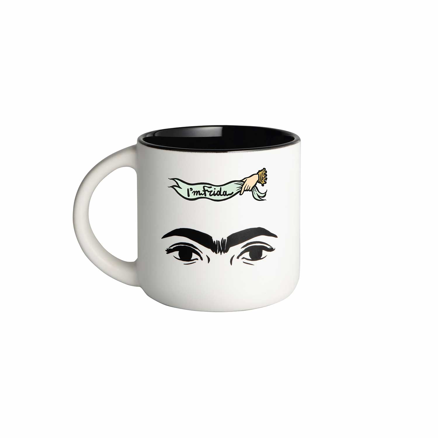 “I’m Frida” eyes and unibrow mug