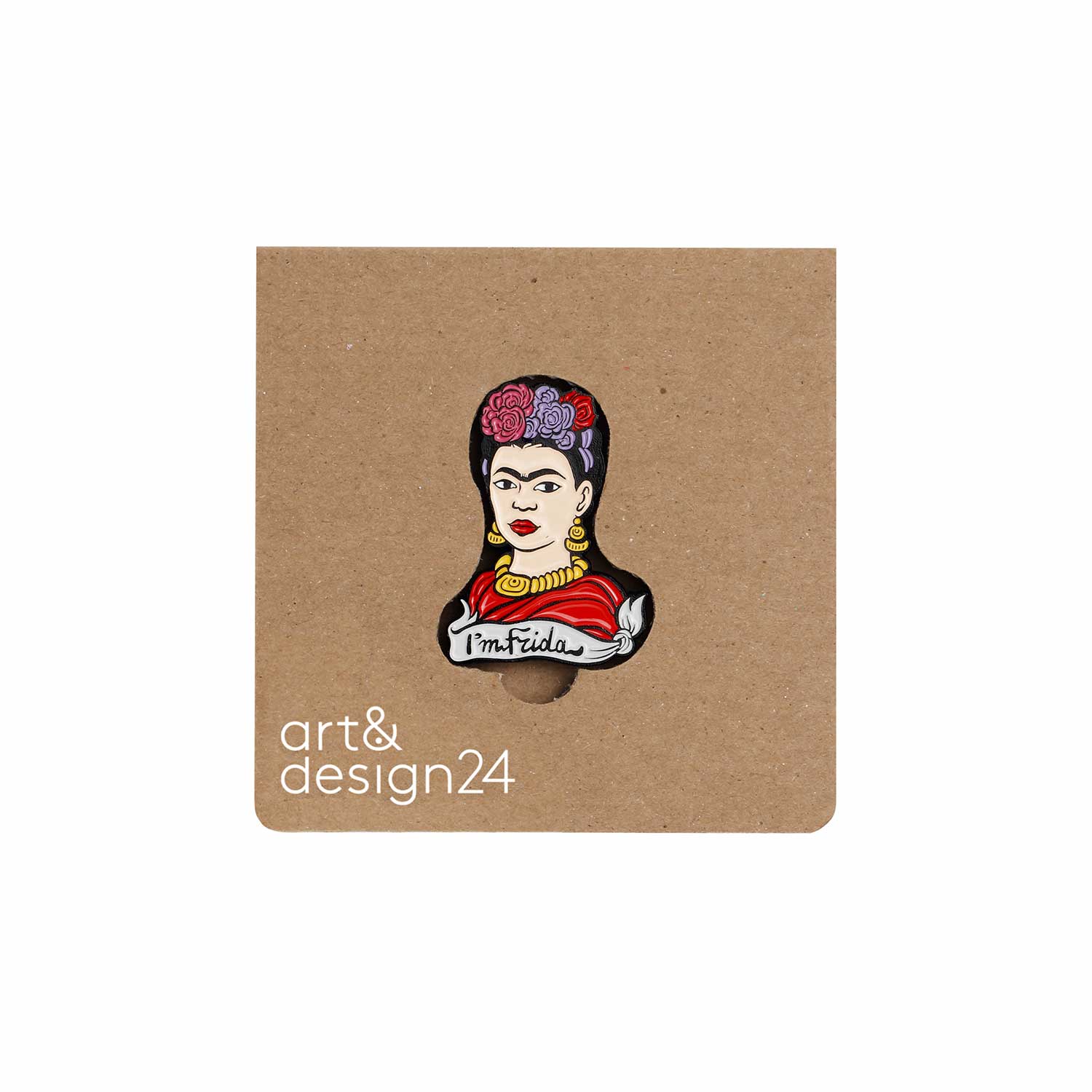 I’m Frida enamel brooch